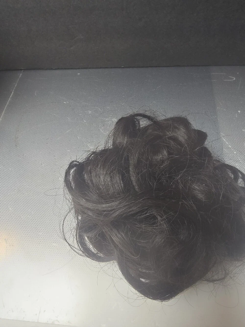 Messy Bun Clip On and Go Black Hairpiece Unisex